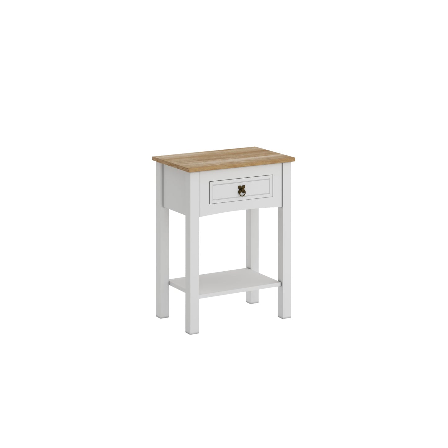 Mesa de Luz 1 Cajón - Blanco