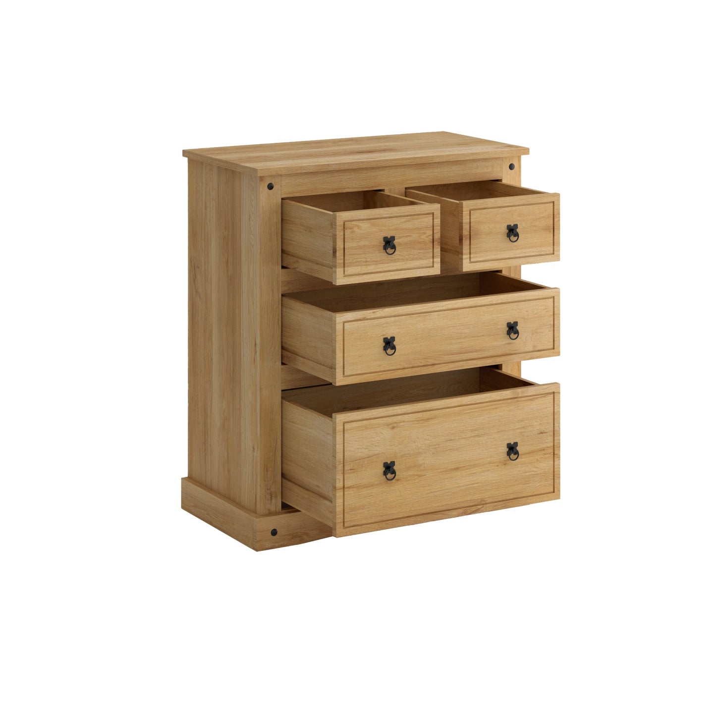 Cómoda - 4 cajones - Madera Natural
