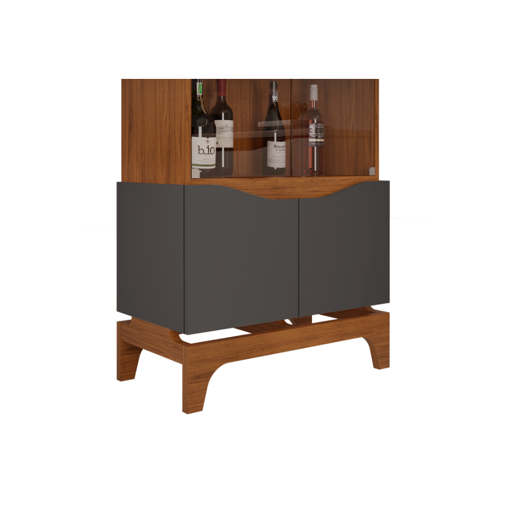 Cristalero Nice - Color Gris Ceniza