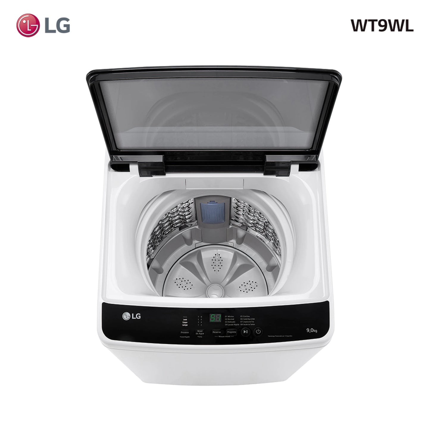 Lavarropas superior LG 9Kg WT9WL