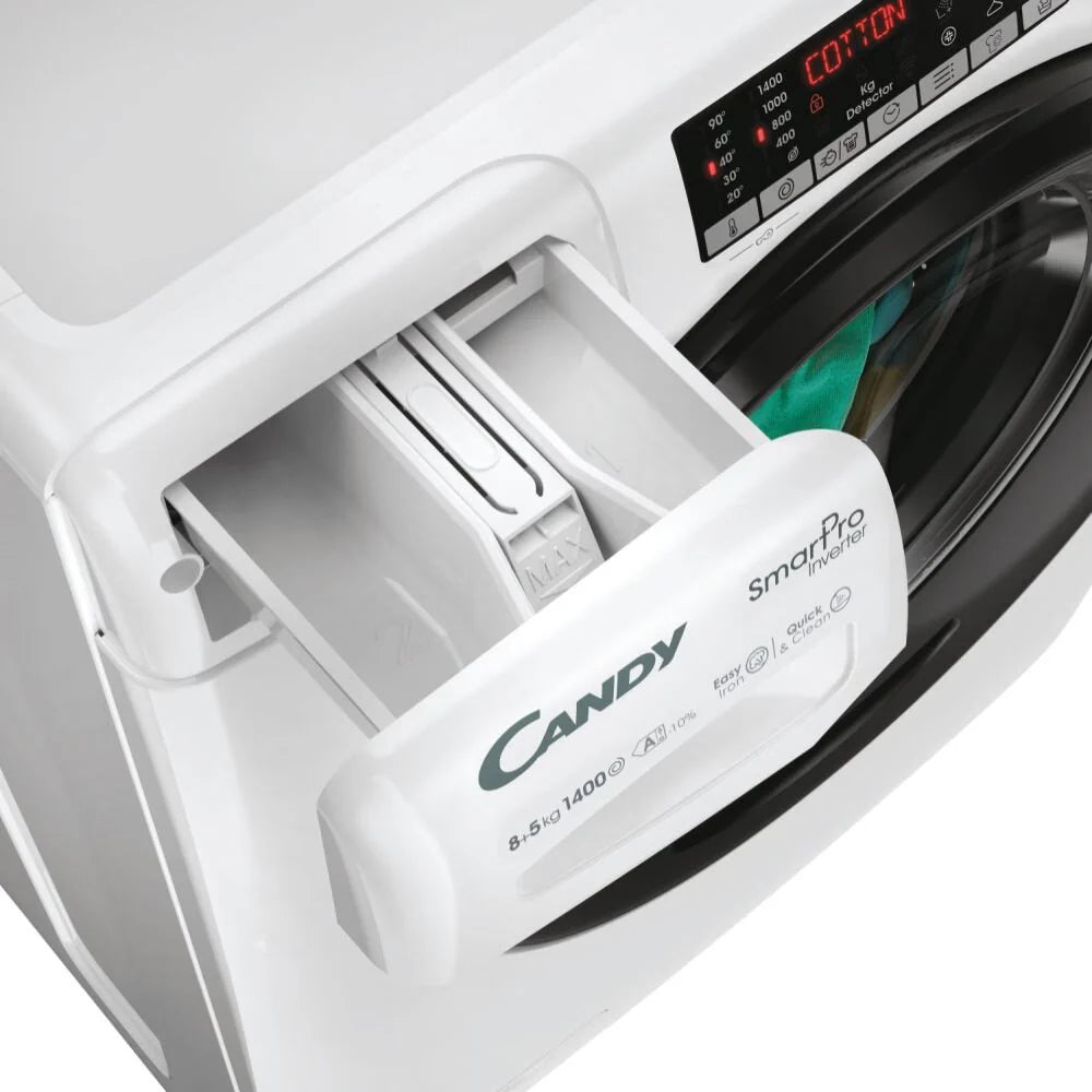 Lavasecarropa Smart-Pro Inverter Candy 8.5 Kg, 1400 CSOW 4856TWMB6-S