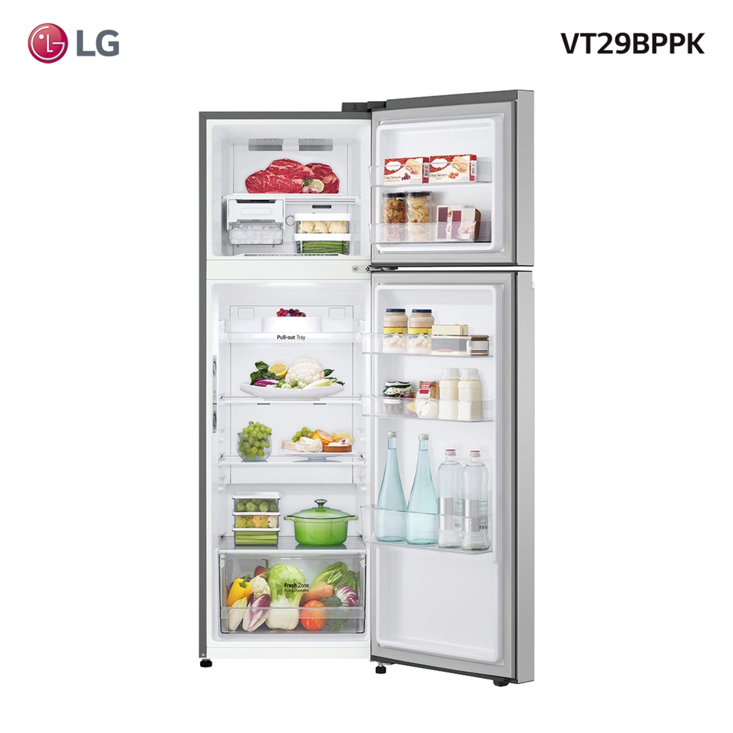 Refrigerador LG inverter 285L VT29BPPK