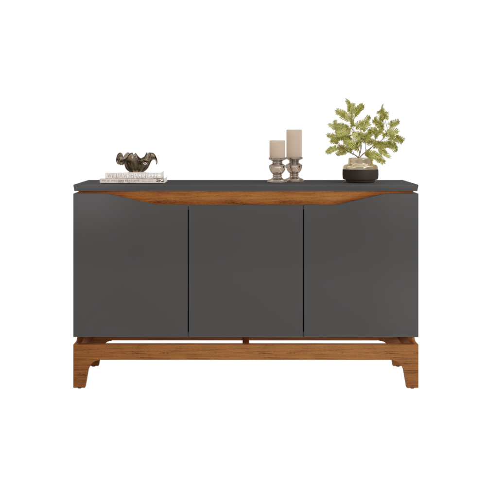 Aparador Buffet Nice - Color Gris Ceniza