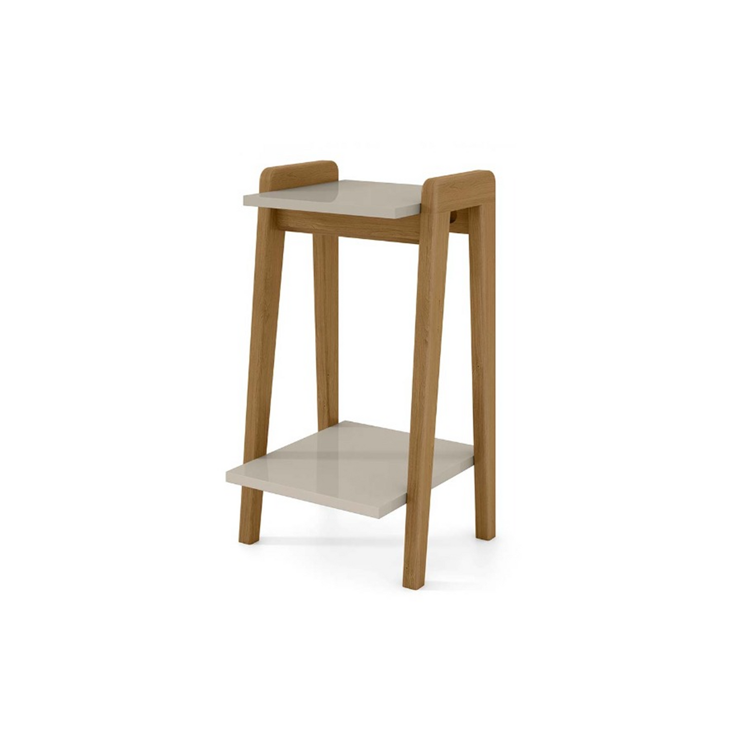 Mesa Lateral Gales - Freijó / off white