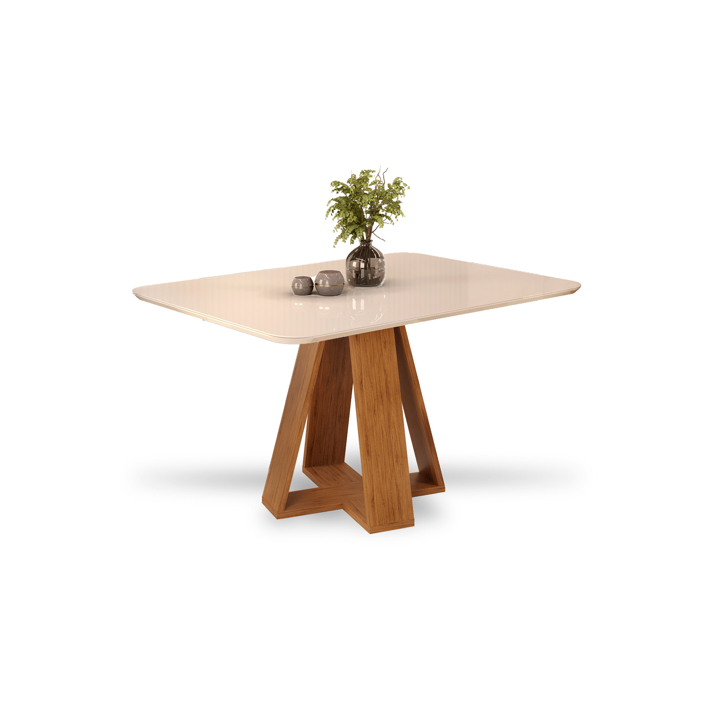 Mesa de Comedor - Celeste - FREIJO/OFF WHITE