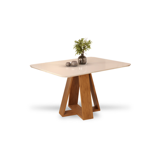 Mesa de Comedor - Celeste - FREIJO/OFF WHITE