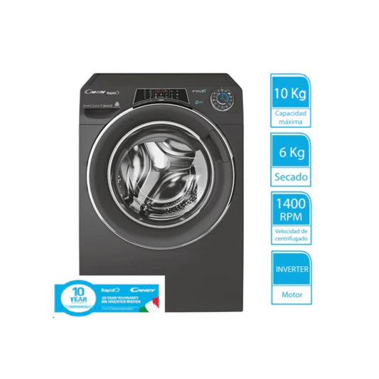 Lavasecarropas Candy Inverter ROW41066DWHCR 10 Kg