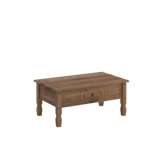 Mesa de living central 1 cajón - Nogal