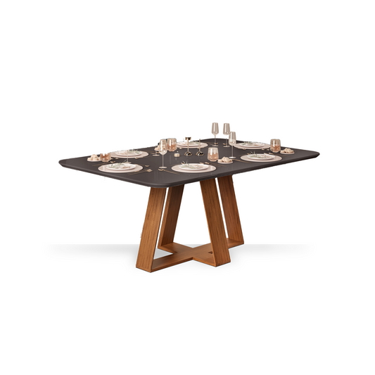 Mesa de comedor Rectangular  - Celeste - Freijo/Ceniza Urbano